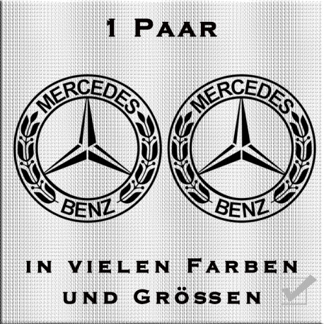 Mercedes Stern Fahrerhaus Aufkleber