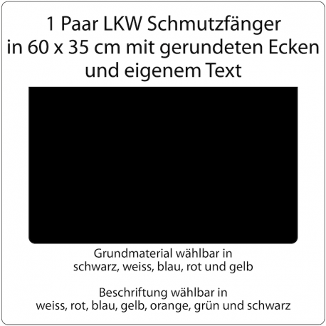 Schmutzfänger Paar bedruckt mit eigenem Text in 60 x 35 cm bei meinsticker.com® jetzt bestellen! ✅