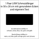 Schmutzfänger Paar bedruckt mit eigenem Text in 50 x 20 cm bei meinsticker.com® jetzt bestellen! ✅