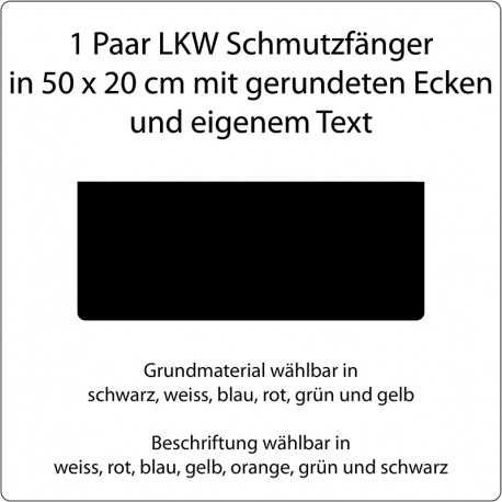 Schmutzfänger Paar bedruckt mit eigenem Text in 50 x 20 cm bei meinsticker.com® jetzt bestellen! ✅