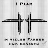 Sweden Kreuz Aufkleber 1 Paar. Jetzt Bestellen!✅